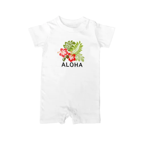 ALOHA プルメリア ロンパース