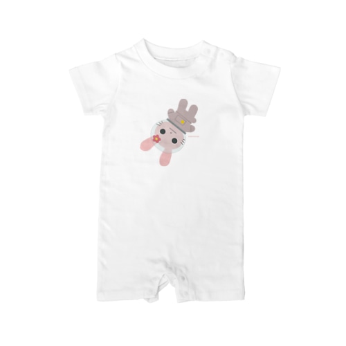 宇宙かわいいうさぎ Rompers