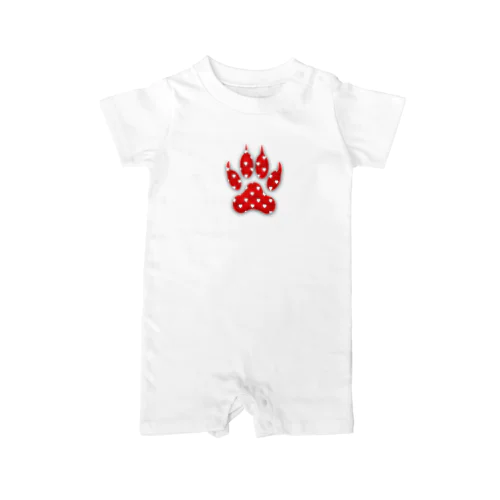 ハート いっぱい の 犬 の 足跡 Heart filled dog paw print   Rompers