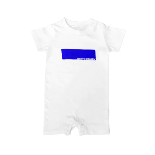 ON YOUR MARK BLUE Rompers