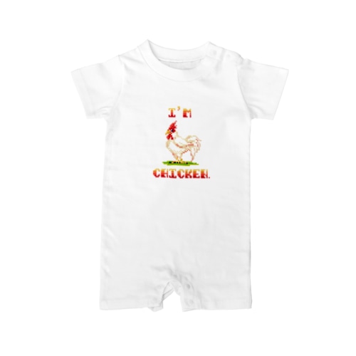 ドットなCHICKENくん♂ Rompers