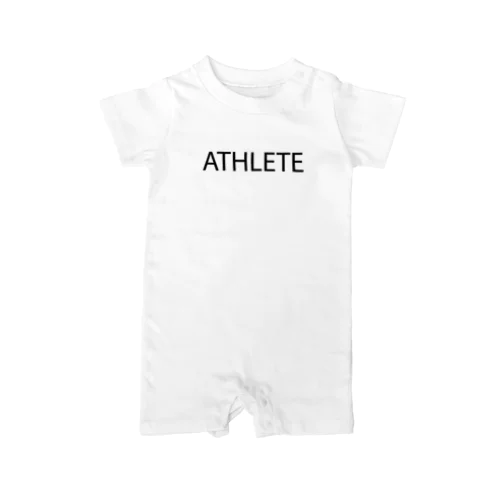 ATHLETE letter BK ロンパース