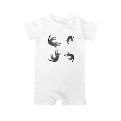 ふぇるくん　ねこのうず Rompers