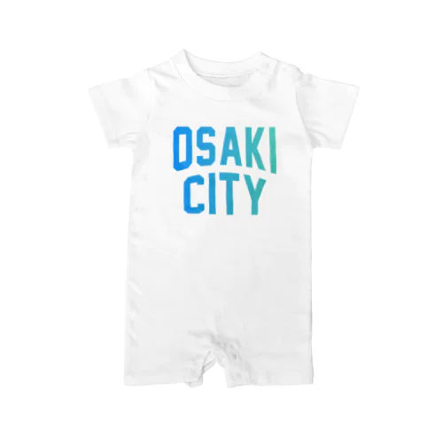 大崎市 OSAKI CITY　ロゴブルー Rompers