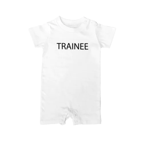 TRAINEE letter BK ロンパース