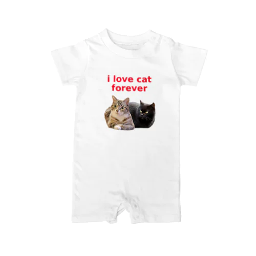 i love cat forever Rompers