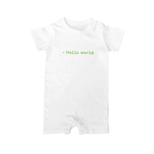 Hello_worldTシャツ Rompers