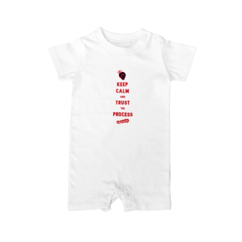 TRUST THE PROCESS -red- Rompers