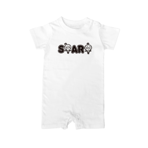 START きく　黒文字バージョン Rompers