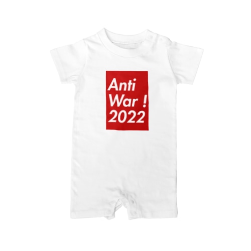 Anti War ! 2022ロゴデザイン Rompers