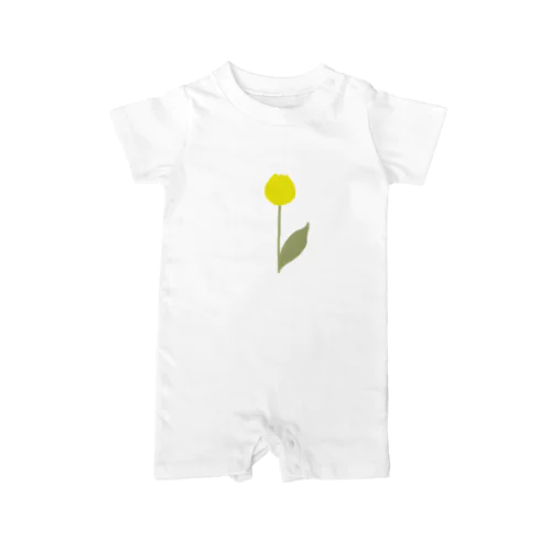 Tulip yellow × green ロンパース