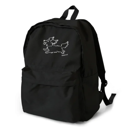 Hanemimi犬　(白黒) Backpack