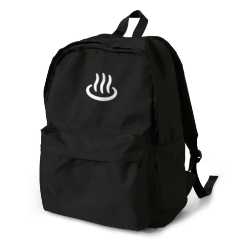 温泉マーク（白） Backpack