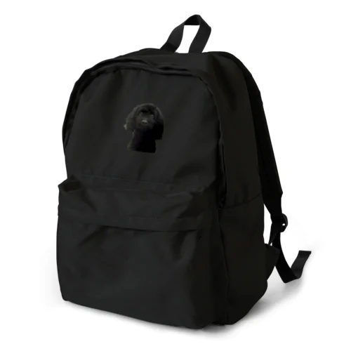 黒いトイプードル Backpack
