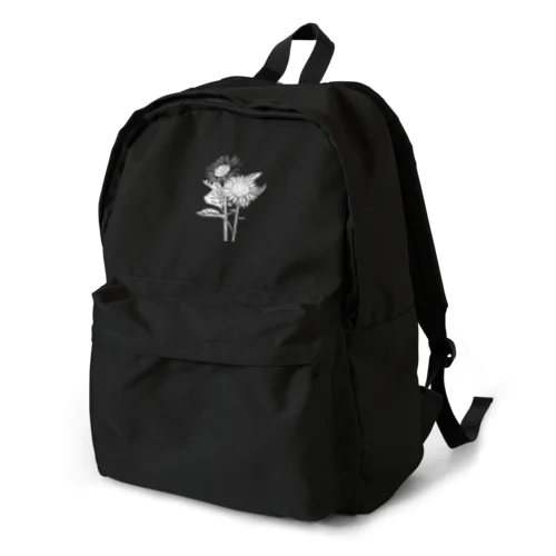 SunFlowerひまわりモノトーン Backpack