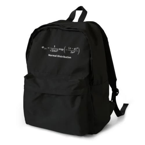 【数式グッズ】正規分布（濃色限定白文字） Backpack