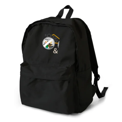 マルメガネ（ホワイト） Backpack