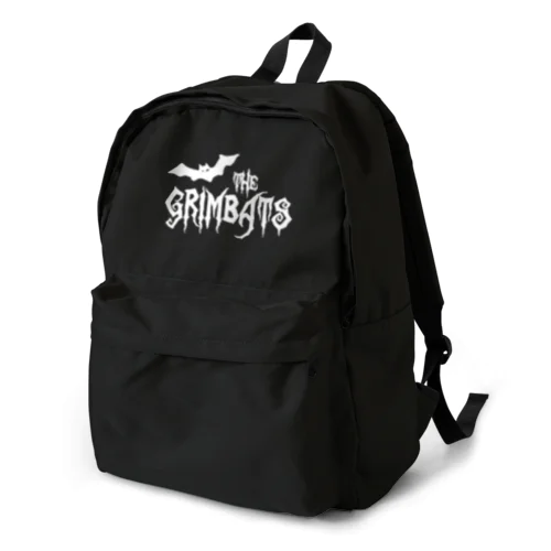THE GRIMBATS logo-1 White Backpack
