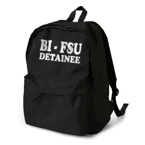 BI-FSU DETAINEE 白ロゴ Backpack