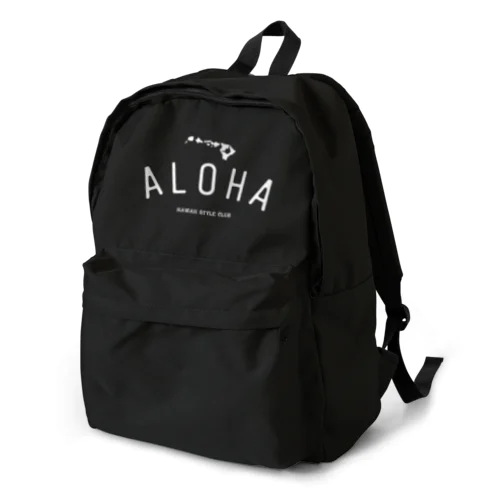 ALOHA ISLANDS  WHT LOGO Backpack