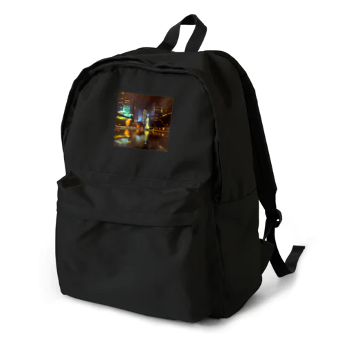 都会の夜景 Backpack