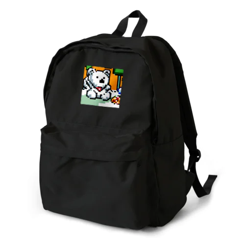 寂しがりやのドットシロクマ Backpack