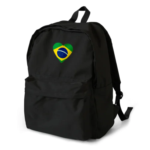 ブラジル国旗(ハート型) Backpack