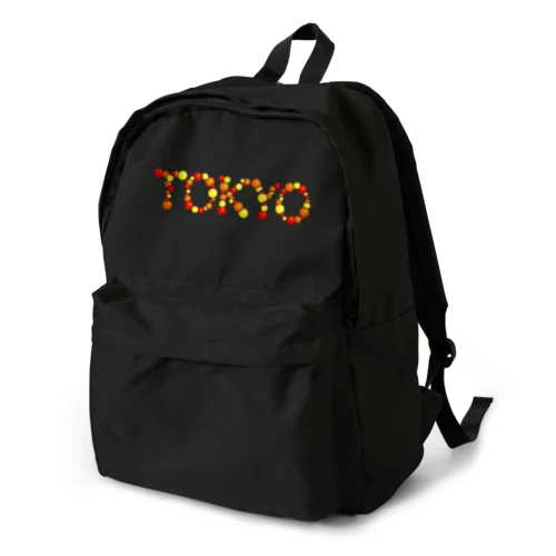 バルーン文字「TOKYO」（赤色系） Backpack