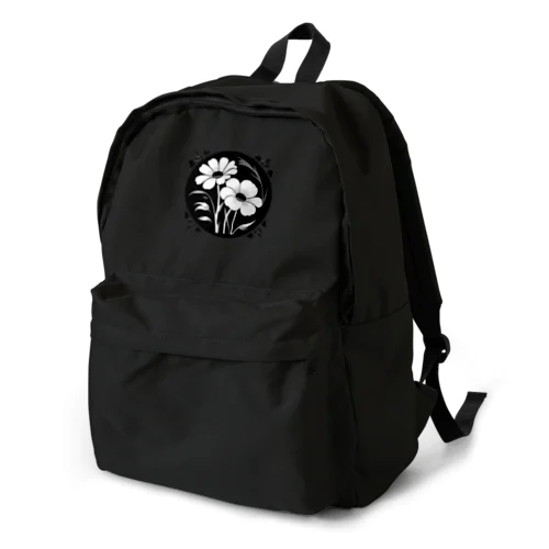 クールなトライバルフラワーⅣ Backpack