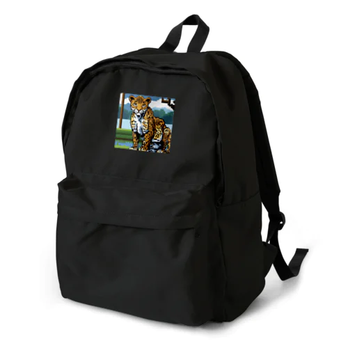 ドット絵のヒョウ Backpack