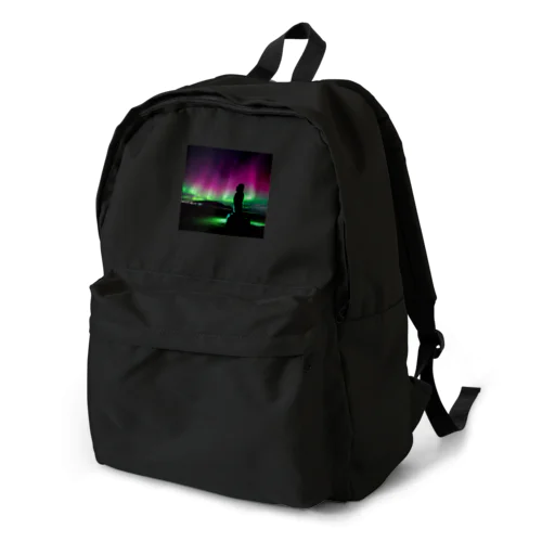 初めてオーロラを見た巨像 Backpack