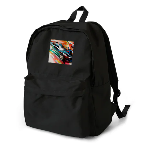 速さの彩り: 動きを捉えたアート Backpack