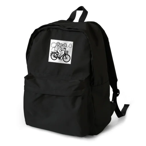 自転車ロゴ　ガールズ Backpack