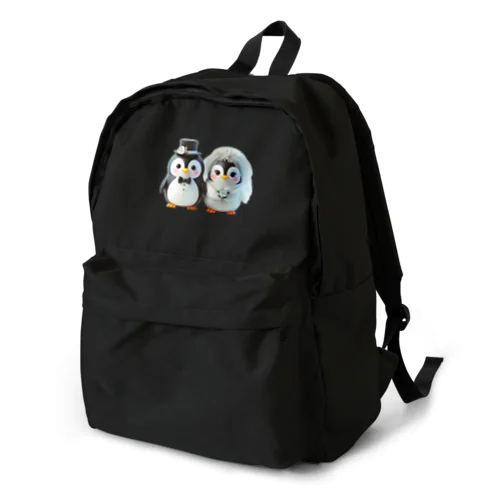 可愛い新婚ペンギンちゃん Backpack