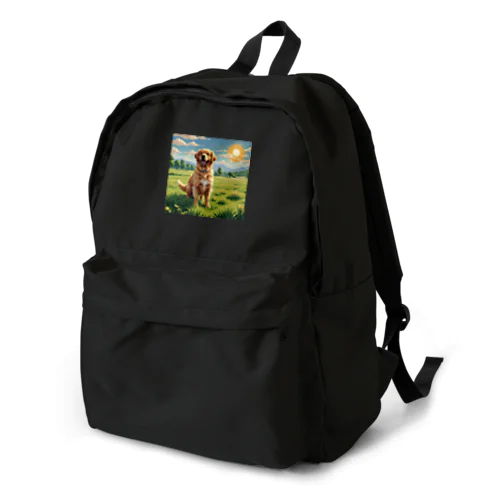 ドット絵のゴールデンレトリバー Backpack