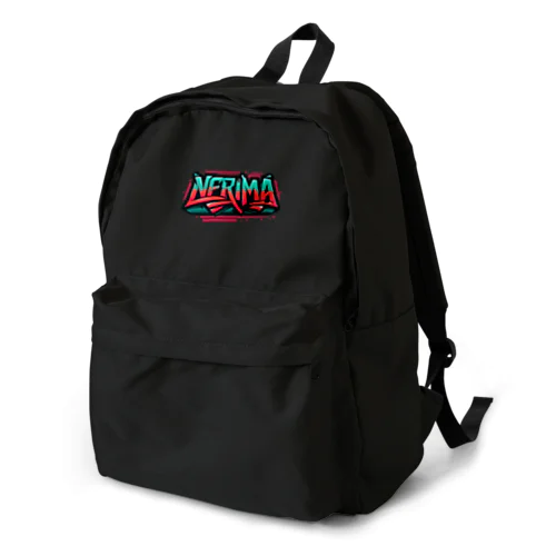 HipHopのグラフィティのロゴ「NERIMA(練馬)」 Backpack