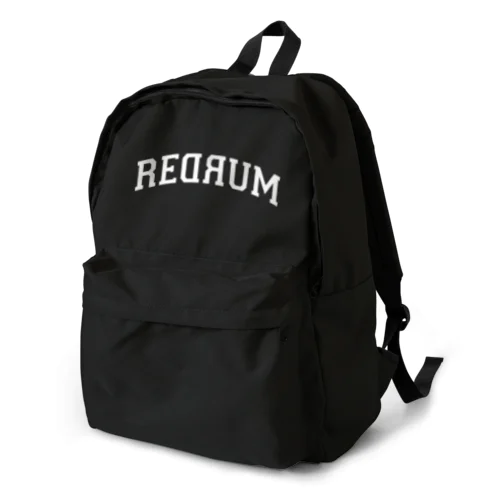 REDRUM 白文字 Backpack