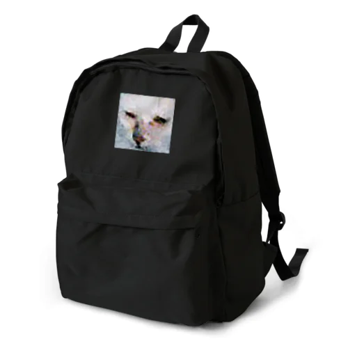 画質の粗い猫の顔/Low resolution cat Backpack