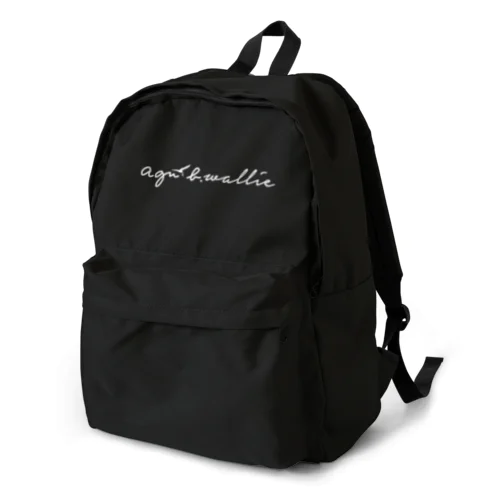 aginsbwallie白文字 Backpack