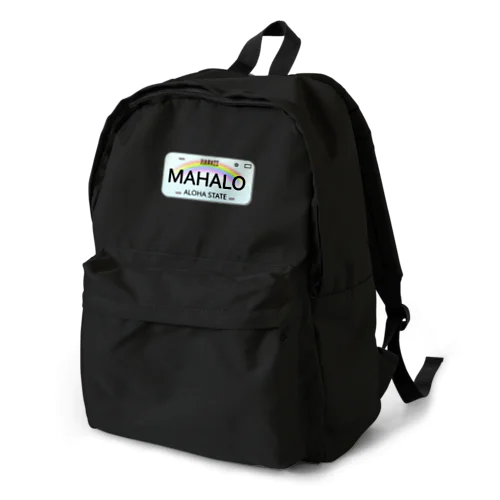 ナンバープレートアート・MAHALOちゃん Backpack