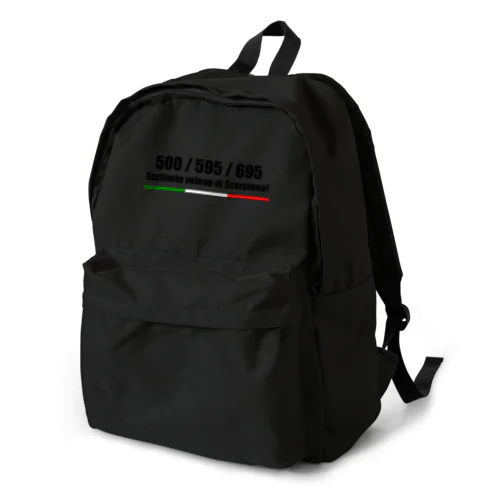 アバルト 黒文字 Backpack