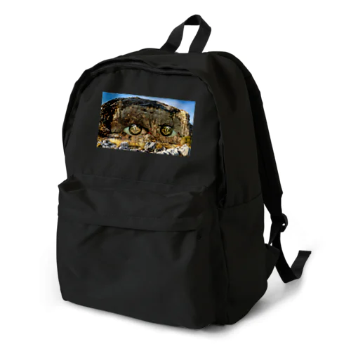 cat　face　rock Backpack