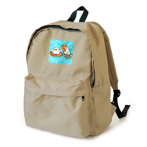 ぷかぷか水遊び文鳥ず Backpack