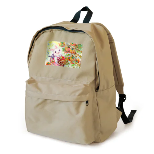 うさぎと柿など実りの秋 Backpack