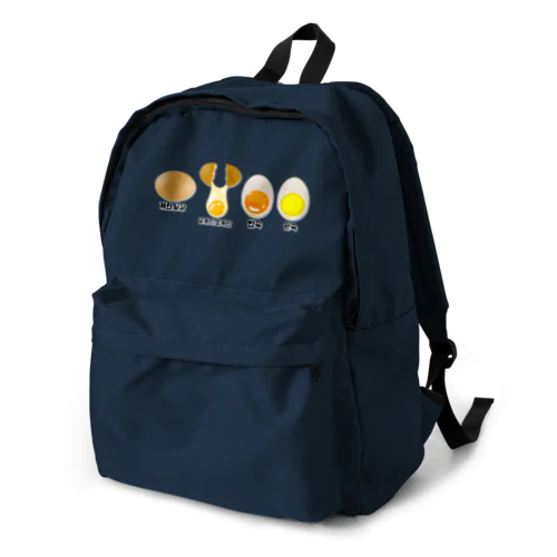卵 生卵 半熟 完熟⁉︎　韓国語デザイン Backpack