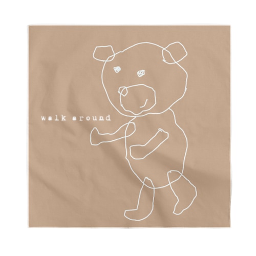 walk around ベージュ Bandana