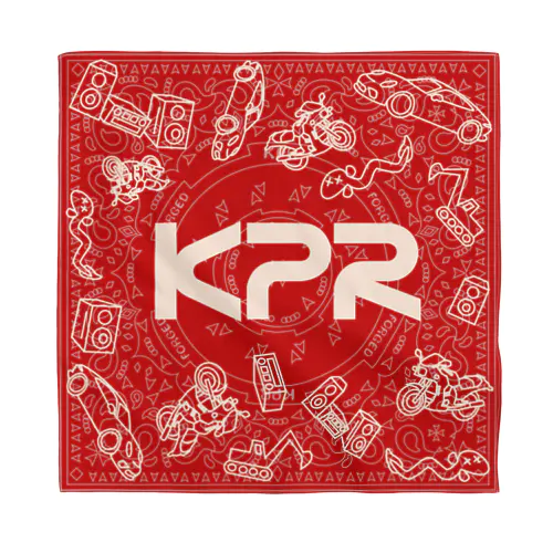 KPR 全部盛りバンダナ(レッド) Bandana