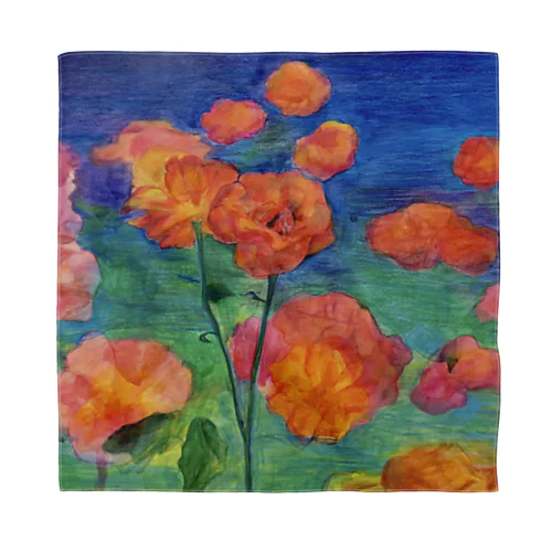 着る絵画　薔薇　と　薔薇の微笑みグッズ Bandana