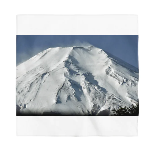 冠雪した富士山_003 バンダナ