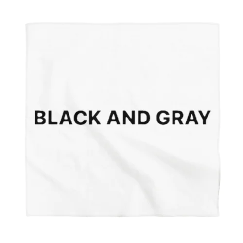 BLACK AND GRAY Bandana